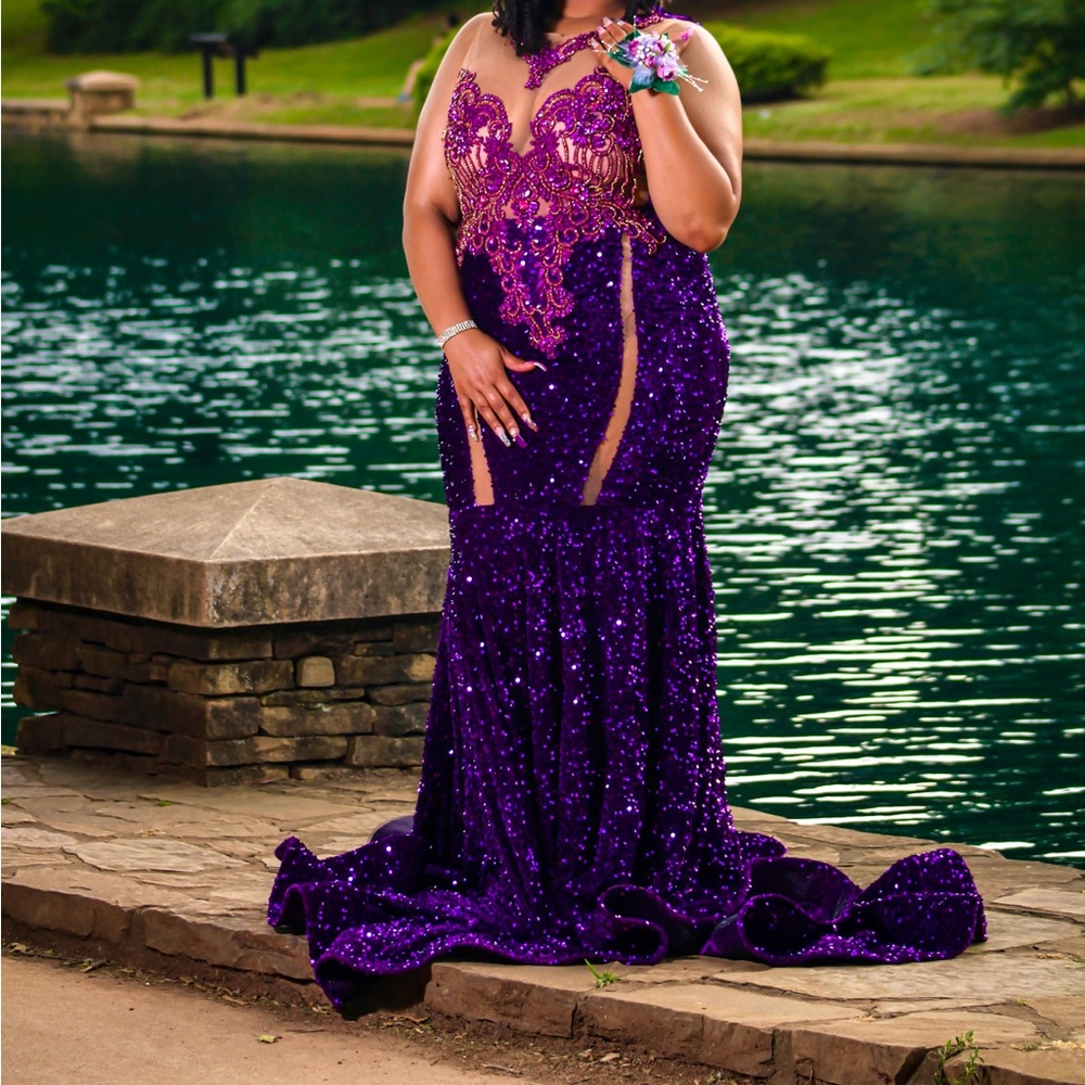 Royal Purple Prom Dress